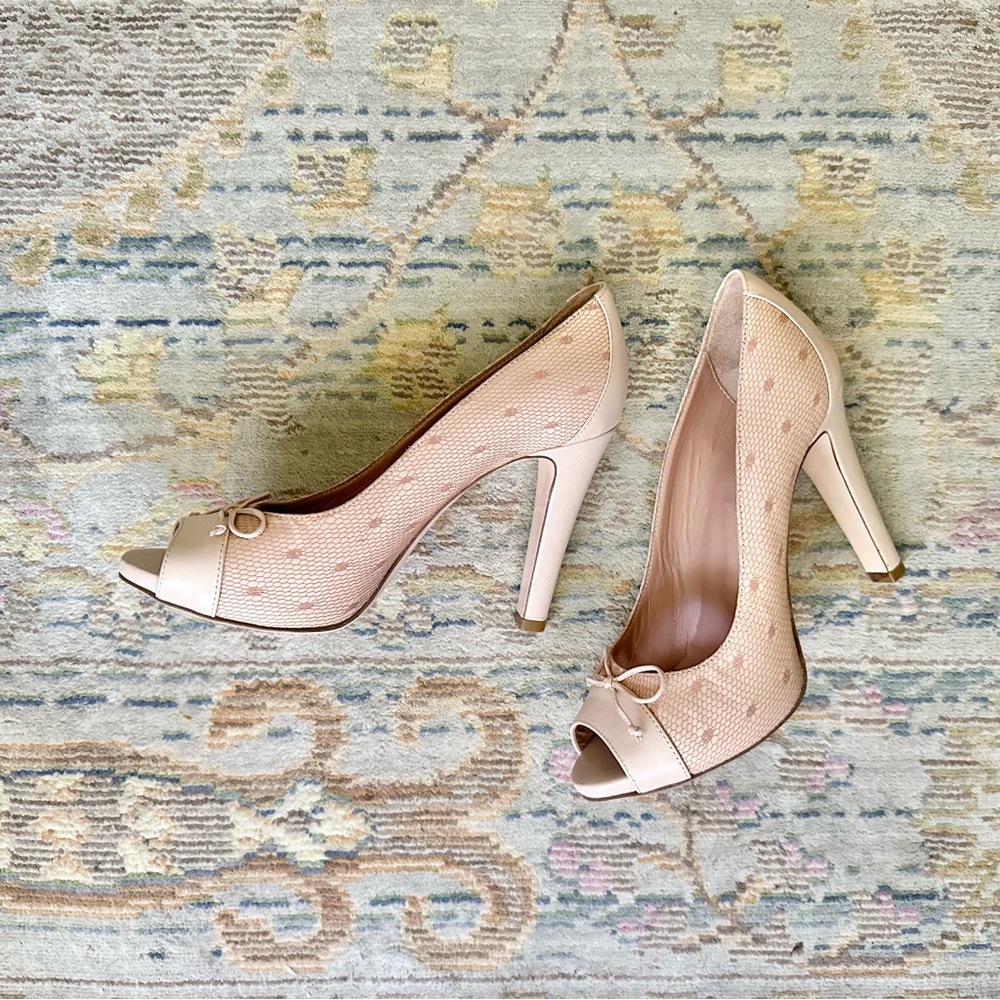 RED Valentino❗️See Size Description❗️Fishnet Peep Toes